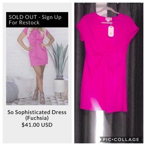 Bright pink/fuschia dress